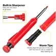 Solid Carpenter Pencil with Built-in Sharpener | https://www.bestnamebadges.com