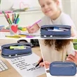 Custom Big Capacity Three-Tier Stationery Pencil Bag | https://www.bestnamebadges.com