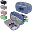 Custom Big Capacity Three-Tier Stationery Pencil Bag | https://www.bestnamebadges.com