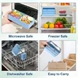 3 Compartment Stackable Bento Lunch Box | https://www.bestnamebadges.com