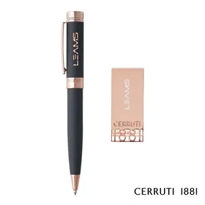 Cerruti 1881® Zoom Ballpoint Pen & Money Clip Gift Set | https://www.bestnamebadges.com