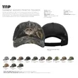 Richardson Garment Washed Printed Trucker Cap | https://www.bestnamebadges.com