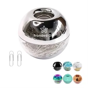 Magnetic Paper Clips Dispenser with 100pcs Paperclips