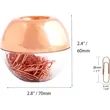 Magnetic Paper Clips Dispenser with 100pcs Paperclips | https://www.bestnamebadges.com