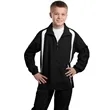 Sport-Tek Youth Colorblock Raglan Jacket - Dark/All | https://www.bestnamebadges.com