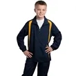 Sport-Tek Youth Colorblock Raglan Jacket - Dark/All | https://www.bestnamebadges.com