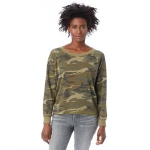 Alternative Ladies' Lazy Day Pullover - Camo | https://www.bestnamebadges.com