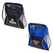 Jumbo Globetrotter Mesh Fabric Drawstring Bag | https://www.bestnamebadges.com