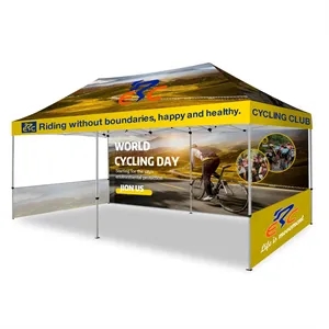 10' X 20' Custom Pop Up Tent Kit With Full & 2 Half Walls
