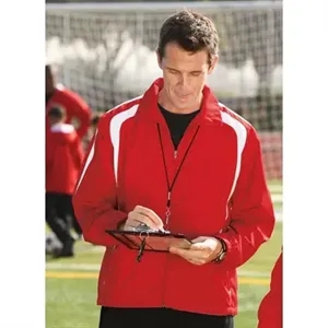 Sport-Tek Colorblock Raglan Jacket - Dark/All | https://www.bestnamebadges.com