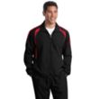 Sport-Tek Colorblock Raglan Jacket - Dark/All | https://www.bestnamebadges.com