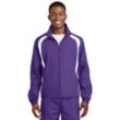 Sport-Tek Colorblock Raglan Jacket - Dark/All | https://www.bestnamebadges.com