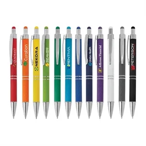 Palette Soft Touch Ballpoint Pen / Stylus | https://www.bestnamebadges.com