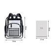 Transparent School Backpack With Water-Resistant PVC Plastic | https://www.bestnamebadges.com