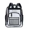 Transparent School Backpack With Water-Resistant PVC Plastic | https://www.bestnamebadges.com
