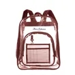 Transparent School Backpack With Water-Resistant PVC Plastic | https://www.bestnamebadges.com