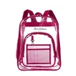 Transparent School Backpack With Water-Resistant PVC Plastic | https://www.bestnamebadges.com