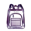Transparent School Backpack With Water-Resistant PVC Plastic | https://www.bestnamebadges.com