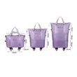 Expandable Foldable Duffle Bag with Spinner Wheels | https://www.bestnamebadges.com