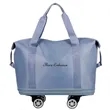 Expandable Foldable Duffle Bag with Spinner Wheels | https://www.bestnamebadges.com