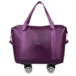 Expandable Foldable Duffle Bag with Spinner Wheels | https://www.bestnamebadges.com