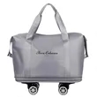 Expandable Foldable Duffle Bag with Spinner Wheels | https://www.bestnamebadges.com