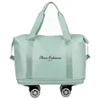 Expandable Foldable Duffle Bag with Spinner Wheels | https://www.bestnamebadges.com