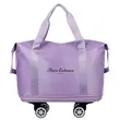 Expandable Foldable Duffle Bag with Spinner Wheels | https://www.bestnamebadges.com