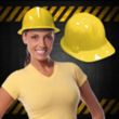 Novelty Plastic Construction Hats | https://www.bestnamebadges.com