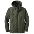 Port Authority Textured Hooded Soft Shell Jacket - Dark/All | https://www.bestnamebadges.com