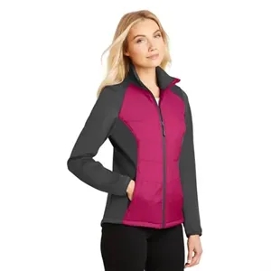 Port Authority Ladies Hybrid Soft Shell Jacket | https://www.bestnamebadges.com