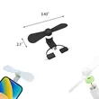 Mini USB Portable Cell Phone Fan & Summer Accessories | https://www.bestnamebadges.com