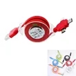 6.5Ft Retractable Fast Charger Cord  | https://www.bestnamebadges.com