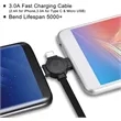 6.5Ft Retractable Fast Charger Cord  | https://www.bestnamebadges.com