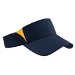 Sport-Tek Dry Zone Colorblock Visor - Dark/All | https://www.bestnamebadges.com