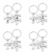 Puzzle Piece Keychains Keyring  | https://www.bestnamebadges.com