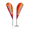 15' Double Sided Teardrop Flag Kit With Optional Base | https://www.bestnamebadges.com