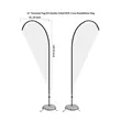 15' Double Sided Teardrop Flag Kit With Optional Base | https://www.bestnamebadges.com