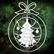 Custom Silver 3D Rotation Ornaments | https://www.bestnamebadges.com