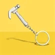 Custom Silver Hammer Keychain | https://www.bestnamebadges.com