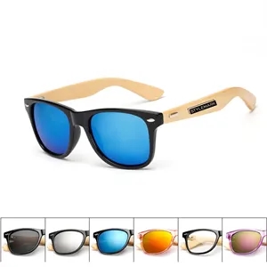 Bamboo Wooden Polarized Retro UV Protected Unisex Sunglasses