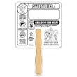 Crime Prevention Coloring Hand Fans | https://www.bestnamebadges.com