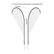 11' Double Sided Teardrop Flag With Optional Base | https://www.bestnamebadges.com