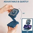 Mini Portable Handheld Rechargeable Hands Free Necklace Fan | https://www.bestnamebadges.com