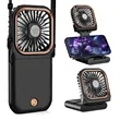 Mini Portable Handheld Rechargeable Hands Free Necklace Fan | https://www.bestnamebadges.com