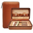 Cow Leather Cigar Holder Humidor Case with Wood Inner | https://www.bestnamebadges.com