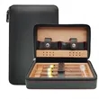 Cow Leather Cigar Holder Humidor Case with Wood Inner | https://www.bestnamebadges.com