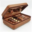 Cow Leather Cigar Holder Humidor Case with Wood Inner | https://www.bestnamebadges.com
