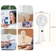 Rechargeable Personal Hand Fan With Charger | https://www.bestnamebadges.com