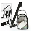 Clear PVC Crossbody Sling Bag | https://www.bestnamebadges.com